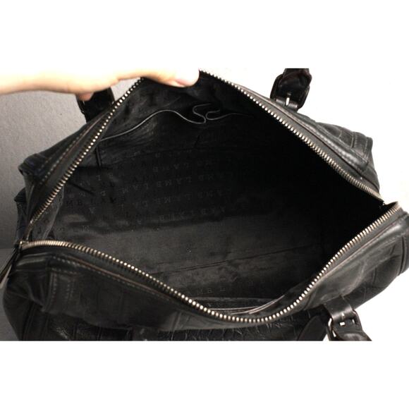 Y2K L.A.M.B Gwen Stefani Leather Croc Pattern Luxury Designer Handbag - Picture 10 of 16